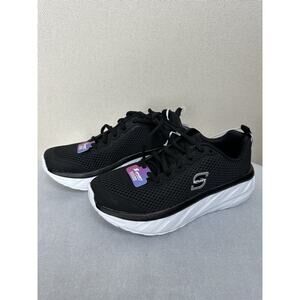 Skechers Sport Vegan Sneakers Sz 5 Black Girls Memory Foam Cushioning NWT